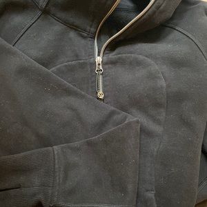 Black scuba hoodie